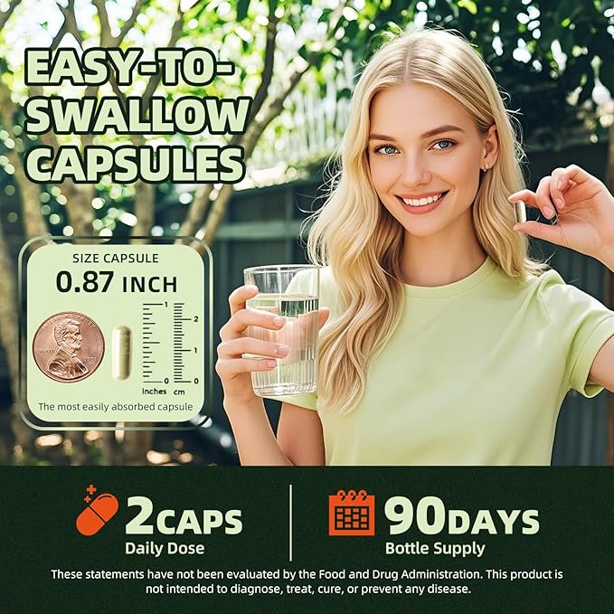 GREENPEOPLE Whole-Leaf Moringa Capsules 1500mg - High Potency 10:1 Moringa Oleifera Leaf Extract - Natural Green Superfood for Energy &amp Immune Support - Vegan Non-GMO Caffeine Free - 180 Count