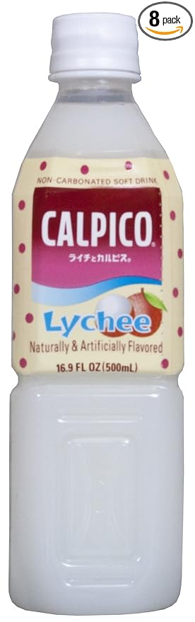 Calpico Soft Drink Lychee 16.9-Ounce (Pack of 8)