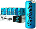 ProBaller Clean Energy Drink - Athlete-Grade Energy for Focus &amp Performance Zero Sugar NSF Certified for Sport Natural Caffeine Biotin Electrolytes Amino Acids &amp B Vitamins - Blue Raspbe