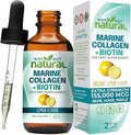 Why Not Natural Liquid Collagen Plus Biotin Drops for Women and Men - Supplement for Hair Skin and Nails