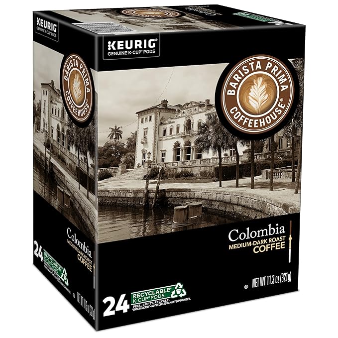 Barista Prima Coffeehouse Colombia Coffee Keurig Single Serve K-Cup Pods 96 Count
