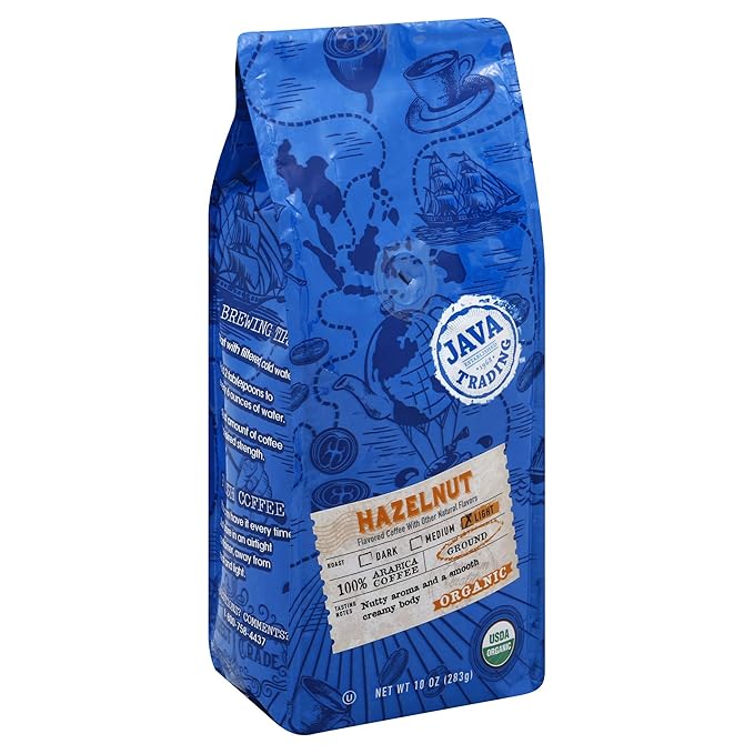 Java Trading Company Organic Ground Coffee Hazelnut 10 Oz