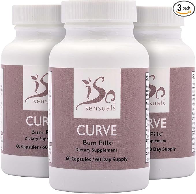 IsoSensuals Curve Butt Enhancement Pills (3 Bottles)