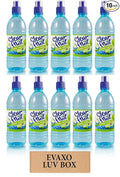 LUV BOX - Clear Fruit Green Apple Water Sport 16.9 Oz BottlesPack of 10 by evaxo