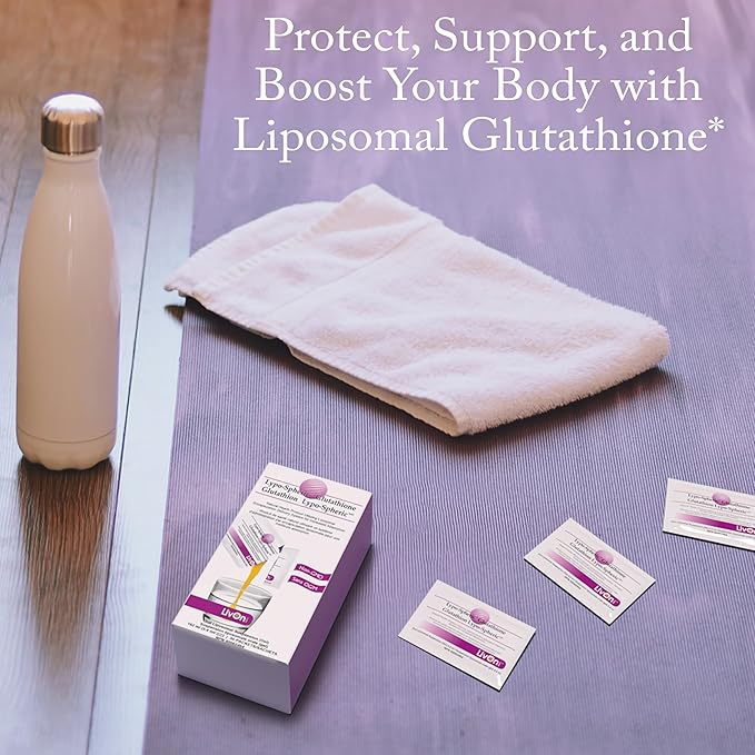 Lypo–Spheric Glutathione - 2 Cartons (60 Packets) – 450 mg Glutathione Per Packet – Liposome Encapsulated for Improved Absorption– Professionally Formulated 100% Non–GMO