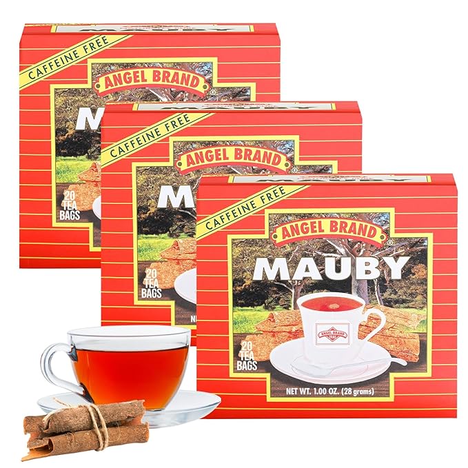 Angel Brand Mauby Bark Tea Bags 20 Pack of 3 – Herbal Mauby Tea for Digestion &amp
