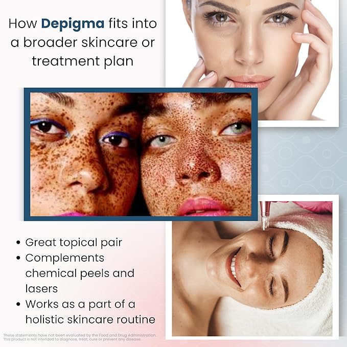 GlocalCare Depigma Support Reduction of Hyperpigmentation Melasma &amp Dark Spots with Glutathione Polypodium Leucotomos Grape Seed &amp Marigold Extract