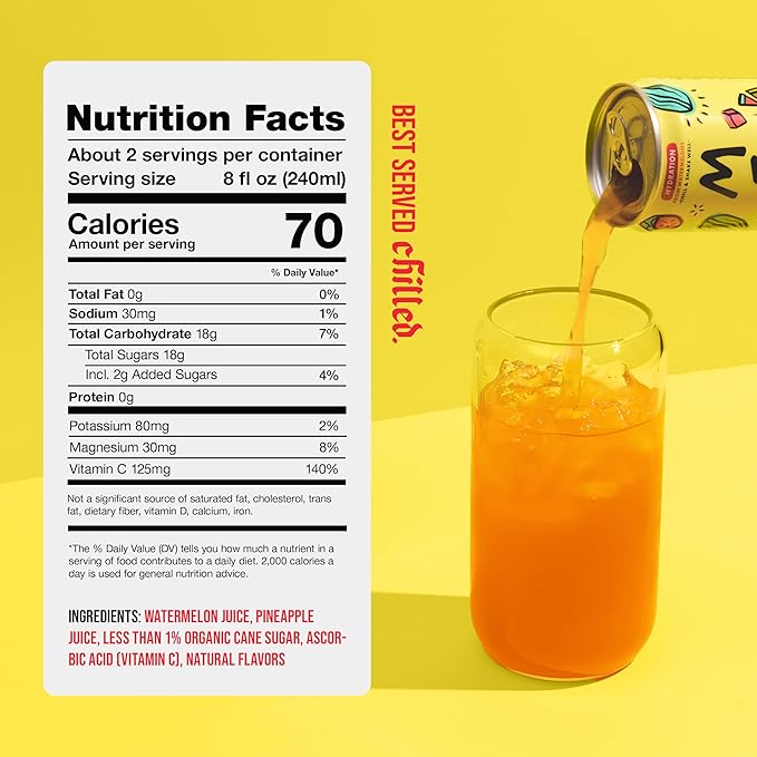 Mela Watermelon Water - Watermelon Juice 100 Percent Natural Fruit Juice with Vitamin C Electrolytes Antioxidants - Coconut Water Alternative Gluten-Free (Pineapple 16.9 fl oz 12-pack)