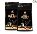 ground coffee from colombia - COLOMBIAN GROUND COFFEE ORGANIC medium roast 100% pure arabica acidity medium fair trade - medium roast breakfast blend 2 Bags (24 Oz)