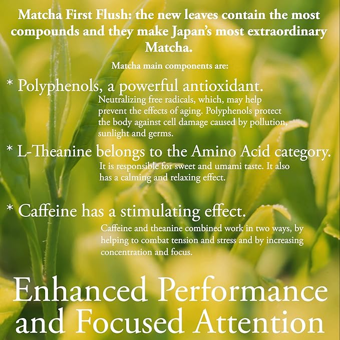 Organic Matcha Green Tea Powder | 3.5 OZ - 80 Servings | Latte &amp Smoothie Grade | Japanese - First Harvest - Stone Milled | By Pantenger