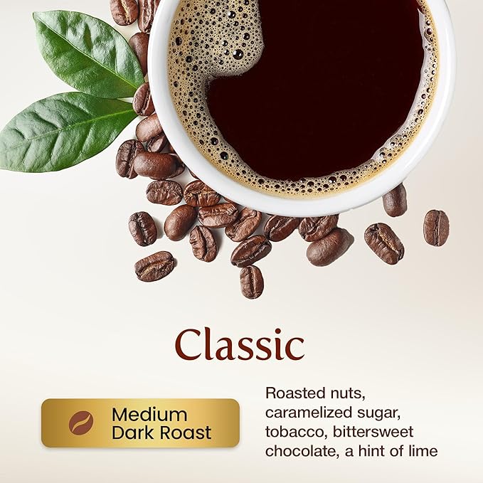 KONA EARTH - 100% Kona Coffee Classic Medium Dark Roast Whole Bean (8oz) Farm-Direct Authentic Hawaiian Kona Coffee beans from Hawaii’s Big Island Small-Batch Roasted