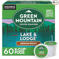 Green Mountain Coffee Roasters Lake and Lodge Blend Keurig Single-Serve K-Cup pods Dark Roast Coffee 60 Count (6 Packs of 10)