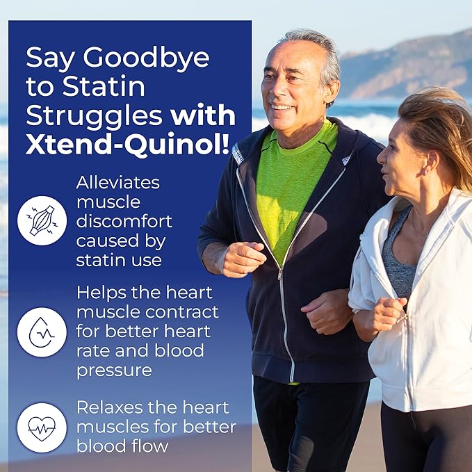Xtendlife Xtend-Quinol CoQ10 Ubiquinol Supplement for Heart Health Cellular Energy and Healthy Aging - with 100mg Ubiquinol and 50mg GG (Geranylgeraniol)-4 Month Supply (Pack of 2)