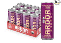 ARDOR ENERGY Natural Sparkling Energy Drink with 100mg Natural Caffeine &amp 200mg L-Theanine from Organic Green Tea for Smooth Energy &amp Focus | Healthy Energy Drink | Made with Real Fruit Juice