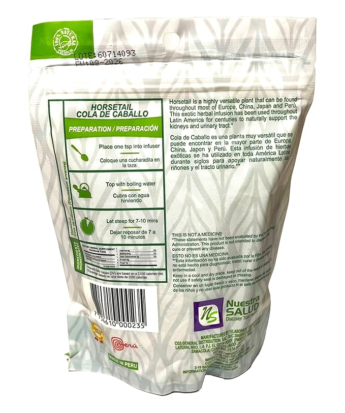 Horsetail Herbal Tea Cola De Caballo Te Value Pack (90g) Shave grass Tea 100 % Natural Caffeine Free Herb