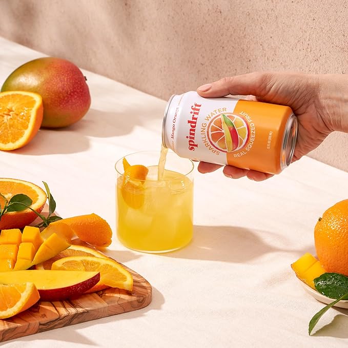 Spindrift Mango Orange Sparkling Water