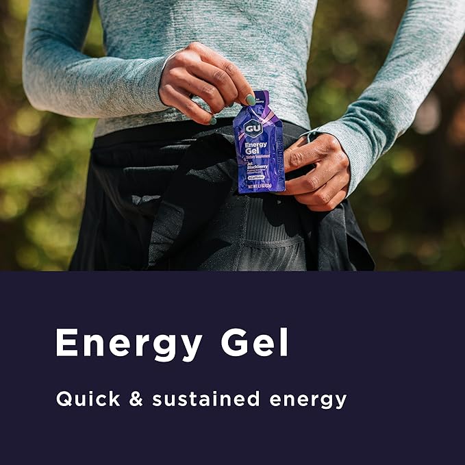 GU Energy Original Sports Nutrition Energy Gel Vegan Gluten-Free Kosher and Dairy-Free On-the-Go Energy for Any Workout 24-Count Lemon Sublime