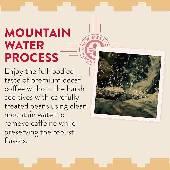 New Mexico Piñon Coffee Naturally Flavored Coffee (Traditional Piñon Whole Bean Decaf 2 pound)
