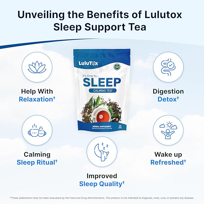 Wellamoon Sleep Patches &amp Lulutox Sleep Tea Bundle (84 Patches &amp 28 Servings)