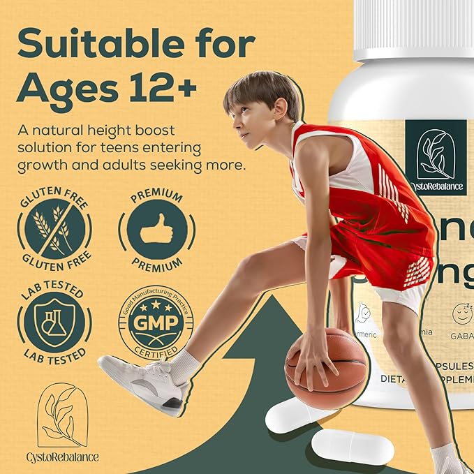 25-in 1 Bone Strength Supplement - for Natural Growth Digestion and Stress - High Absorption - Calcium Magnesium Zinc Ashwaganda and Multivitamins for Age 12+ | 2 Bottles