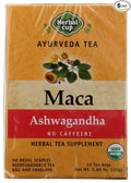 Herbal Cup Maca Ashwagandha Herbal Tea Caffeine Free 16 Bags (Pack of 6)