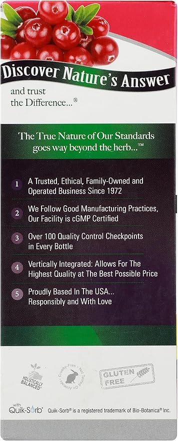 Nature's Answer UT Answer | Urinary Tract System Support | Cranberry Flavor Dietary Supplement | Alcohol-Free Gluten-Free Not Tested on Animals &amp Vegan 4oz