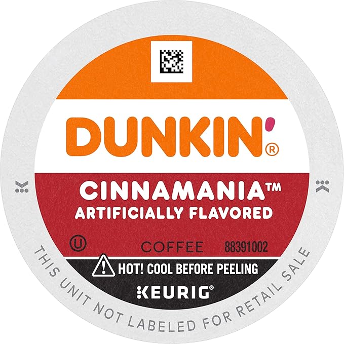 Dunkin' Cinnamania Flavored Coffee 60 Keurig K-Cup Pods