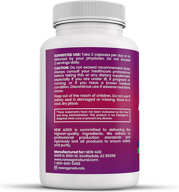 NEW AGE Milk Thistle NAC Chanca Piedra Beet Root Artichoke Dandelion Root Astragalus - Plus TUDCA &amp Ginger - 60 Count
