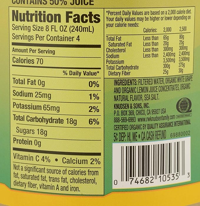 Rw Knudsen Pet Recharge Organic Lemon Juice - Case of 6 - 32 FZ