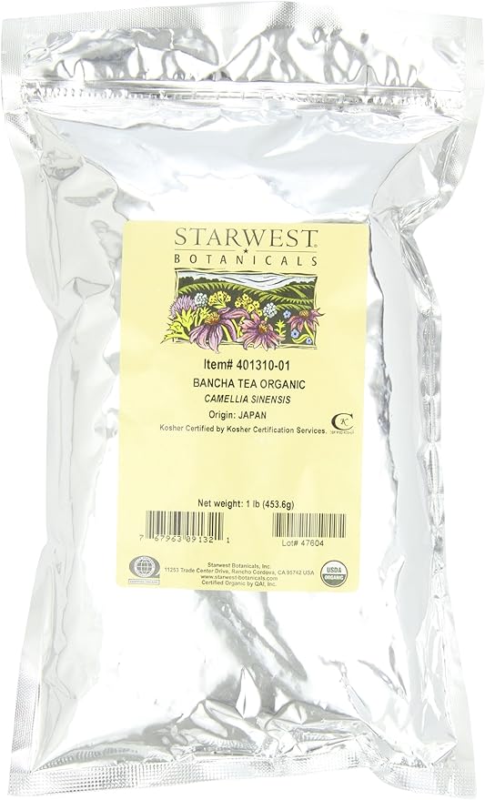 Starwest Botanicals Organic Bancha Tea 1-pound Bag