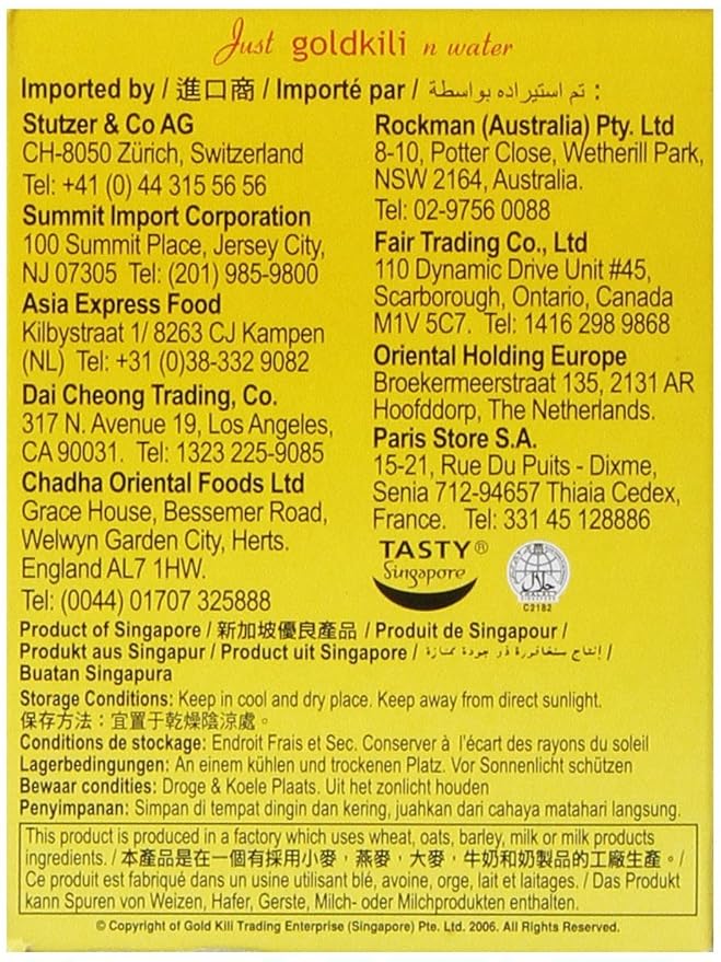Gold Kili Instant Chrysanthemen Drink with Honey 10-Count Packets 6.3 Ounce (Pack of 4)