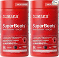 Humann SuperBeets Heart Gummies Advanced - CoQ10 150 mg Plus Beet Root Powder &amp Grape Seed Extract 120 Count