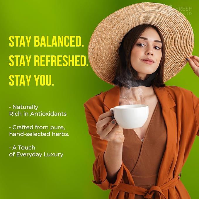 FreshDrinkUS Avocado Leaf Tea Bags | 75 Count | Premium Dried Avocado Leaves Herbal Tea – Caffeine Free Botanical Tea – Fresh Smooth &amp Earthy Flavor. Sugar Free. Vegan