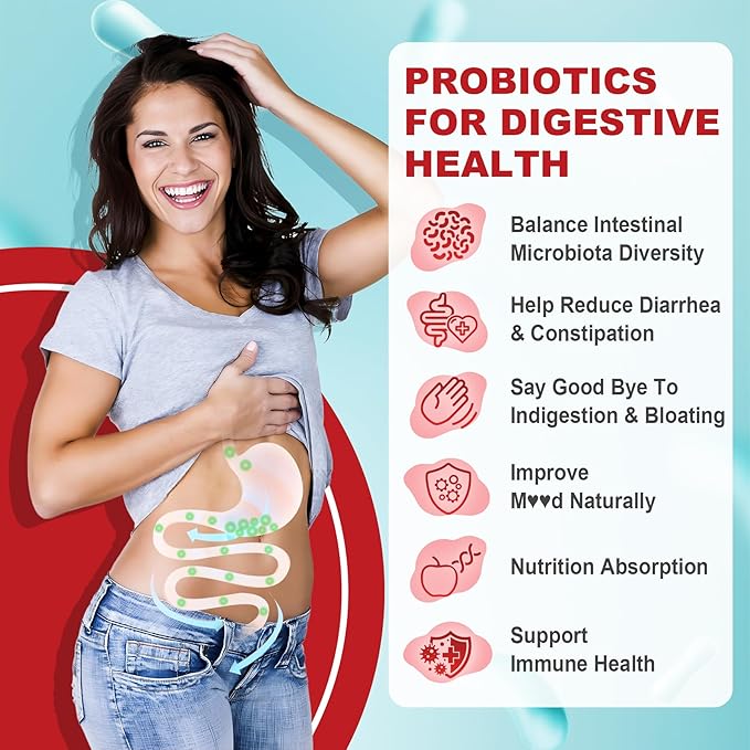 NEVISS Melatonin Free Sleep Aid Gummies &amp Sugar Free Probiotics Gummies