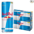 Red Bull Sugar Free Energy Drink with 80mg Caffeine plus Taurine &amp B Vitamins 8.4 Fl Oz 2 Packs of 12 Cans (Pack of 24)