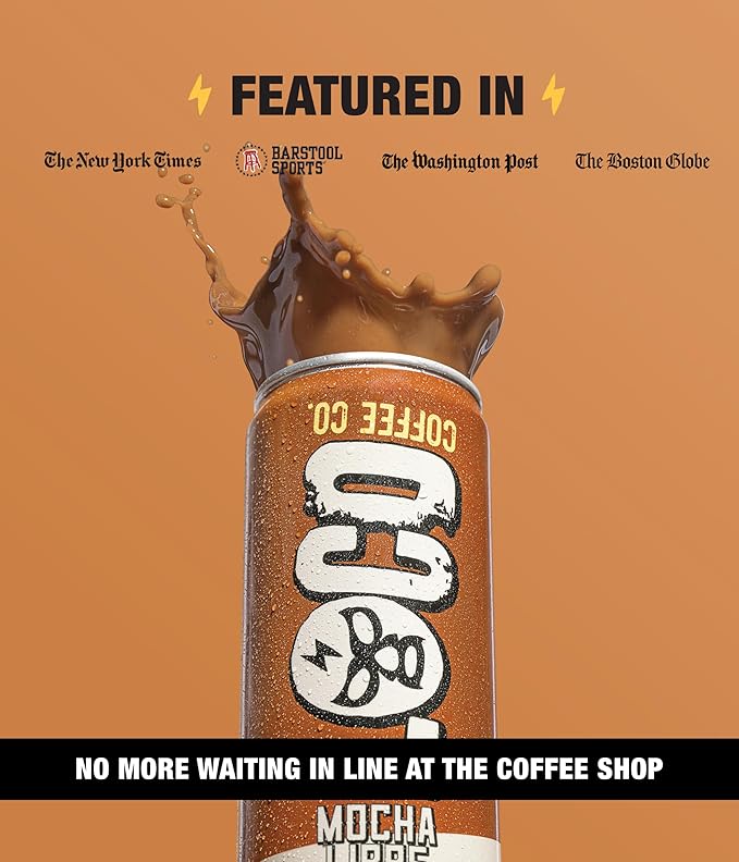 Loco Coffee Variety Latte 11 Ounce Can 12 Count | Zero Sugar 200mg Caffeine | Gluten Free and Dairy Free | Low Calorie Iced Coffee