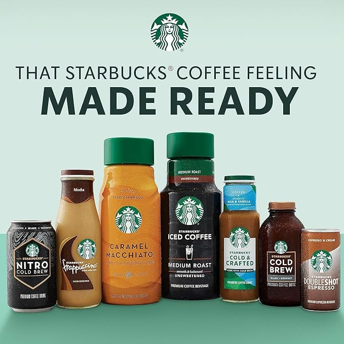 Starbucks Frappuccino Coffee Drink Peppermint Mocha 13.7 fl oz Bottles (12 Pack) Iced Coffee