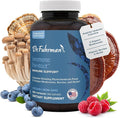 Dr. Fuhrman All Natural Immune Support Supplement | Whole-Food Derived Vitamin for Immunity Defense | Organic Mushrooms &amp Berries | Organic Lion’s Mane Maitake Reishi and Elderberry | 120 Caps