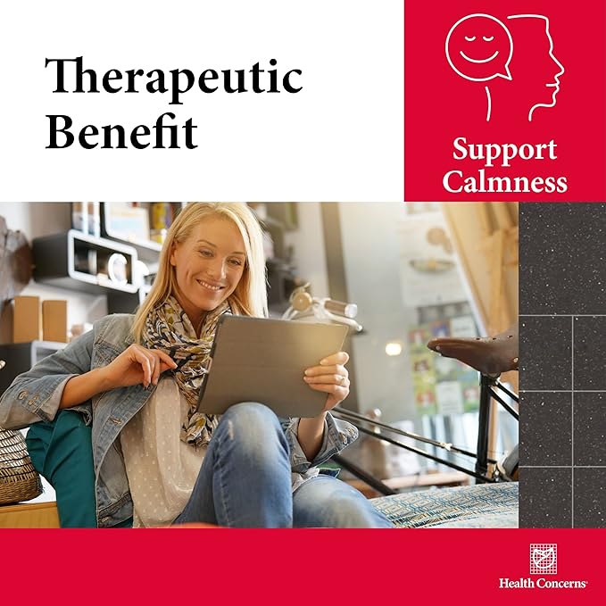 Health Concerns Calm Spirit - Stress Relief Supplement for Men &amp Women - Herbal Calming Support - Eases Tension &amp Nervousness - Magnesium Hawthorn Chinese Peony &amp Taurine - 90 Capsules