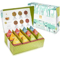 Teabloom Organic Herbal Oasis Pyramid Tea Presentation Box 12 Assorted Herbal Tea Blends USDA Certified Organic Whole-Leaf Pyramid Tea Sachets