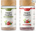 Snap Supplements Heart Health Bundle: CoQ10 Organic Beet Root Hawthorn Berry Turmeric &amp Odorless Garlic Capsules + Sugar-Free Gummies 90 Caps &amp 60 Gummies