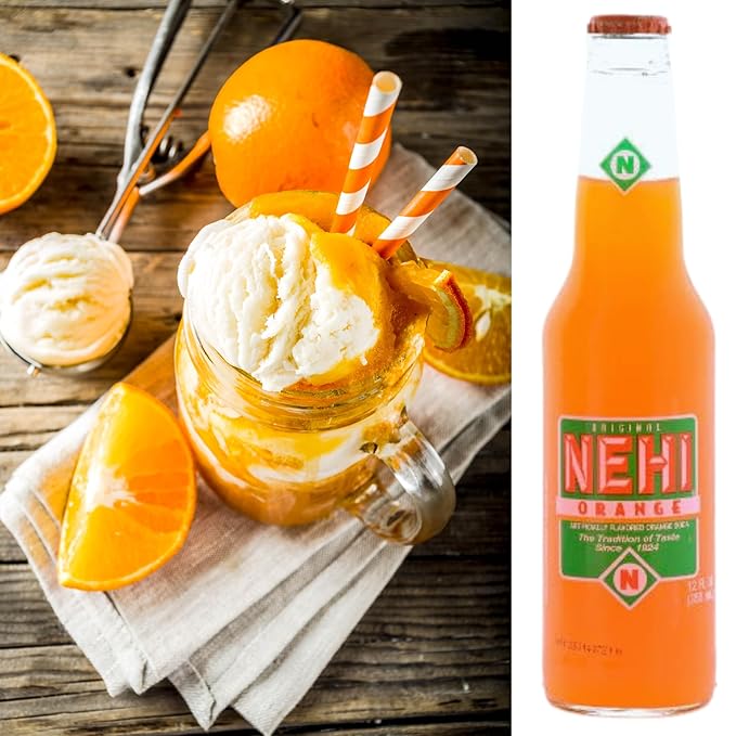 Nehi Soda Variety Pack | Nehi’s Most Popular Soda Flavors | Real Cane Sugar | Caffeine Free | 12 oz Glass Bottles with Crazy Soda Pop Bottle Opener (6 Pack)