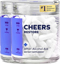 Cheers Restore | Supplement with DHM + L-Cysteine | Feel Better After Drinking &amp Support Your Liver | 24 Doses | Dihydromyricetin Cysteine Milk Thistle Prickly Pear B-Vitamins Ginger