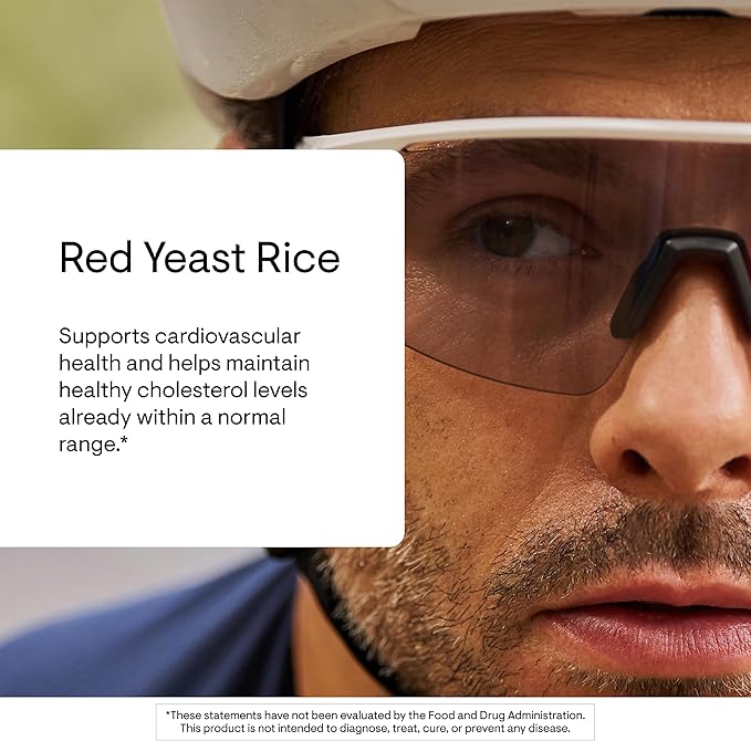 THORNE - Red Yeast Rice - Supports Healthy Cholesterol Levels Already in a Normal Range Heart Health &amp Blood Pressure* - Third-Party Certified - Gluten-Free Dairy-Free - 120 Capsules