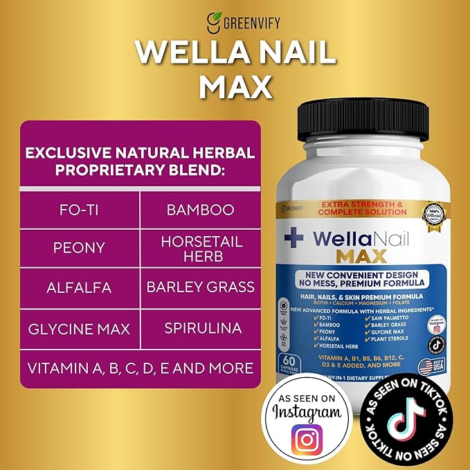 WellaNail MAX Hair Nails &amp Skin Supplement (2)