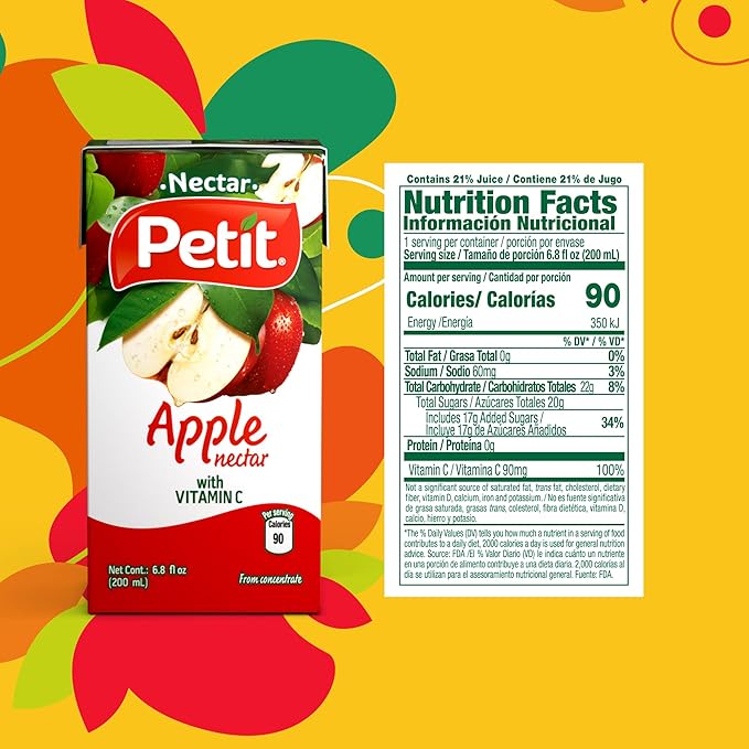 Petit Apple Nectar 200 ml (Pack of 24) – Refreshing Fruit Beverage