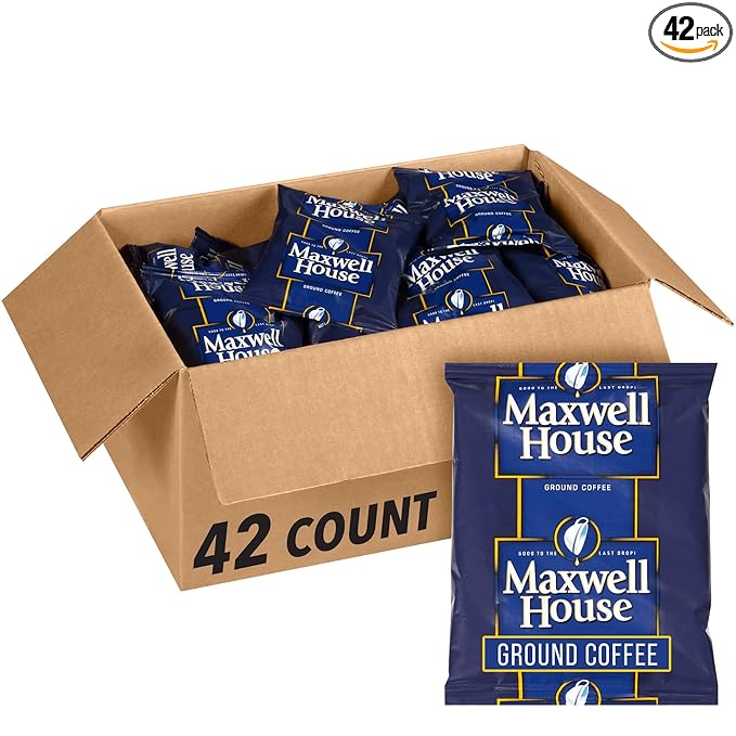 Maxwell House Ground Coffee (42 ct Pack 1.5 oz Packets)