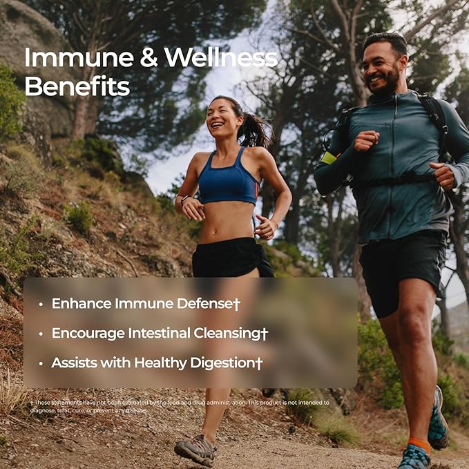 Livingood Daily Immune Support Supplement 4-in-1 Formula with Oregano Oil Monolaurin L Lysine &amp Quercetin Gut &amp Digestive Health Gluten Free Vegan Non GMO Allergen Free 120 Capsules