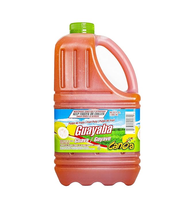 Canoa Fruit Pulp - Made With Real Fruit - 64 Fl Oz - Make Juices Cocktails Desserts and More - Choose From Many Flavors - Guava