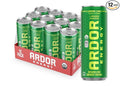 ARDOR ENERGY Natural Sparkling Energy Drink with 100mg Natural Caffeine &amp 200mg L-Theanine from Organic Green Tea for Smooth Energy &amp Focus | Healthy Energy Drink | Made with Real Fruit Juice
